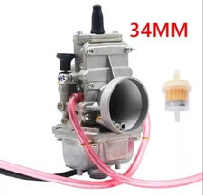 34mm Flatslide Carburetor for Mikuni  TM34 Motorcycle 300-350cc ATV Dirt Bike