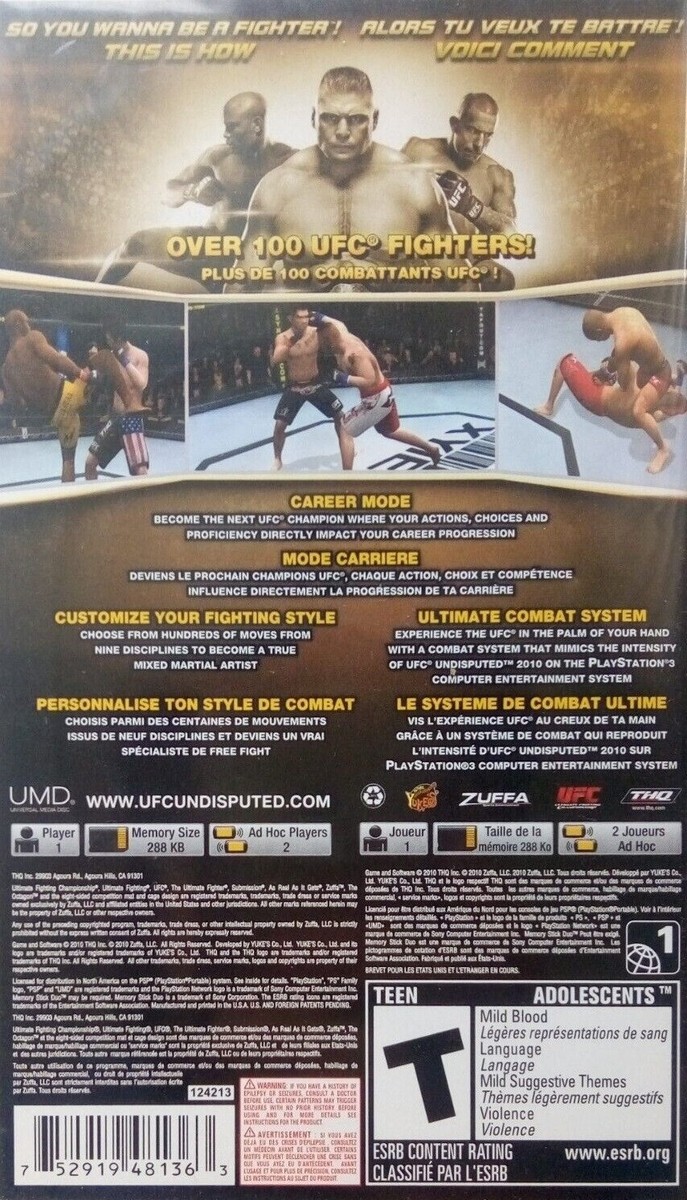家庭用ゲームソフト ufc2010 Amazon | UFC Undisputed 2010 (輸入版:北米・アジア) - PSP