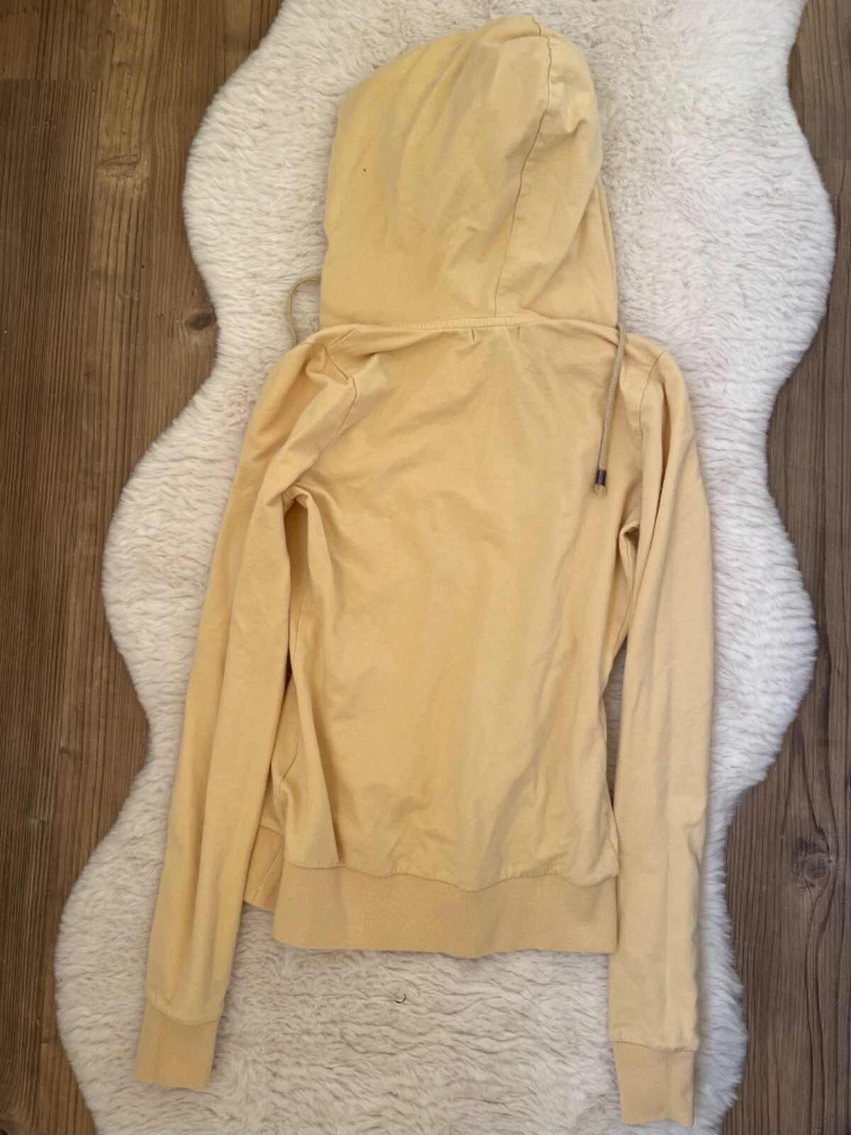 Felpa con cappuccio BURBERRY donna XS in giallo limone pastello ottime condizioni