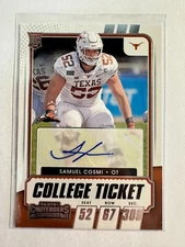 K190,251 - 2021 Panini Contenders Draft Picks #195 Samuel Cosmi Auto RC