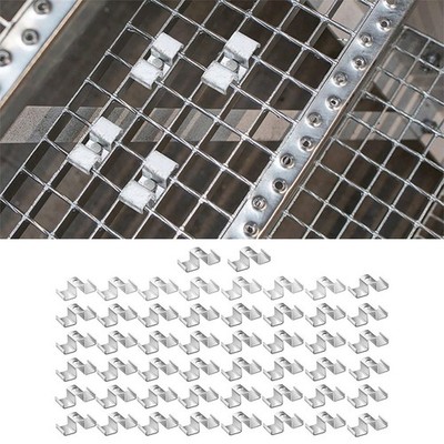Schwerlast Sattelclips mit Befestigungsschrauben für Gitterstange Metall Befest