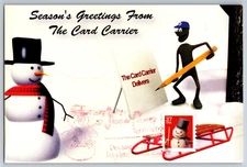 #3676 Snowman with Tophat Maxi Card w/Pictorial Cancel