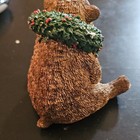 Namco Christmas Animals Bear Figurine Resin Painted Wreath Tom Rubel A15046 — photo 3