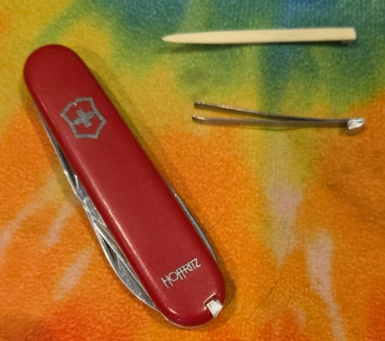 Cuchillo Vendedor Victorinox Hoffritz 84mm Vintage Coleccionable Retirado Rojo Foto 3 de 4