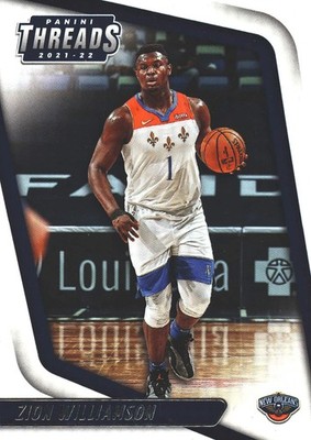 2021 Panini Chronicles Threads Zion Williamson #1 Pelicans