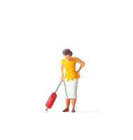 Preiser H0 28141 Einzelfigur Frau Mit Staubsauger Neu & Ovp