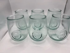 San Miguel Recycled Glass Drinking Glass Low Ball Wine Glasses In Green Glass