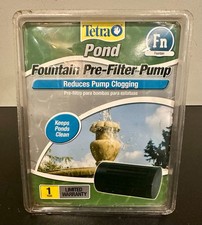 Tetra Pond Fountain Pre-Filter Pump Reduces Pump Clogging NEW 