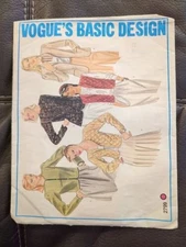 1980s Vogue Pattern 2799 Basic Design Blazer Vest Loose Fit Unlined Size 12 Cut