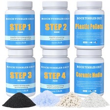 Rock Tumbler Grit and Polish Refill Kit - 10 Pounds. Ultimate Value Pack with...