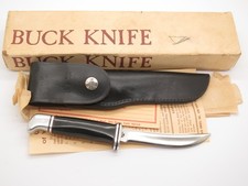 Vintage 1967-72 Buck 118 Personal Two 2 Liner Fixed Blade Hunting Knife & Box