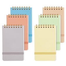 6 PCS Small Spiral Notebook 3x5, Notebooks for Note Taking,