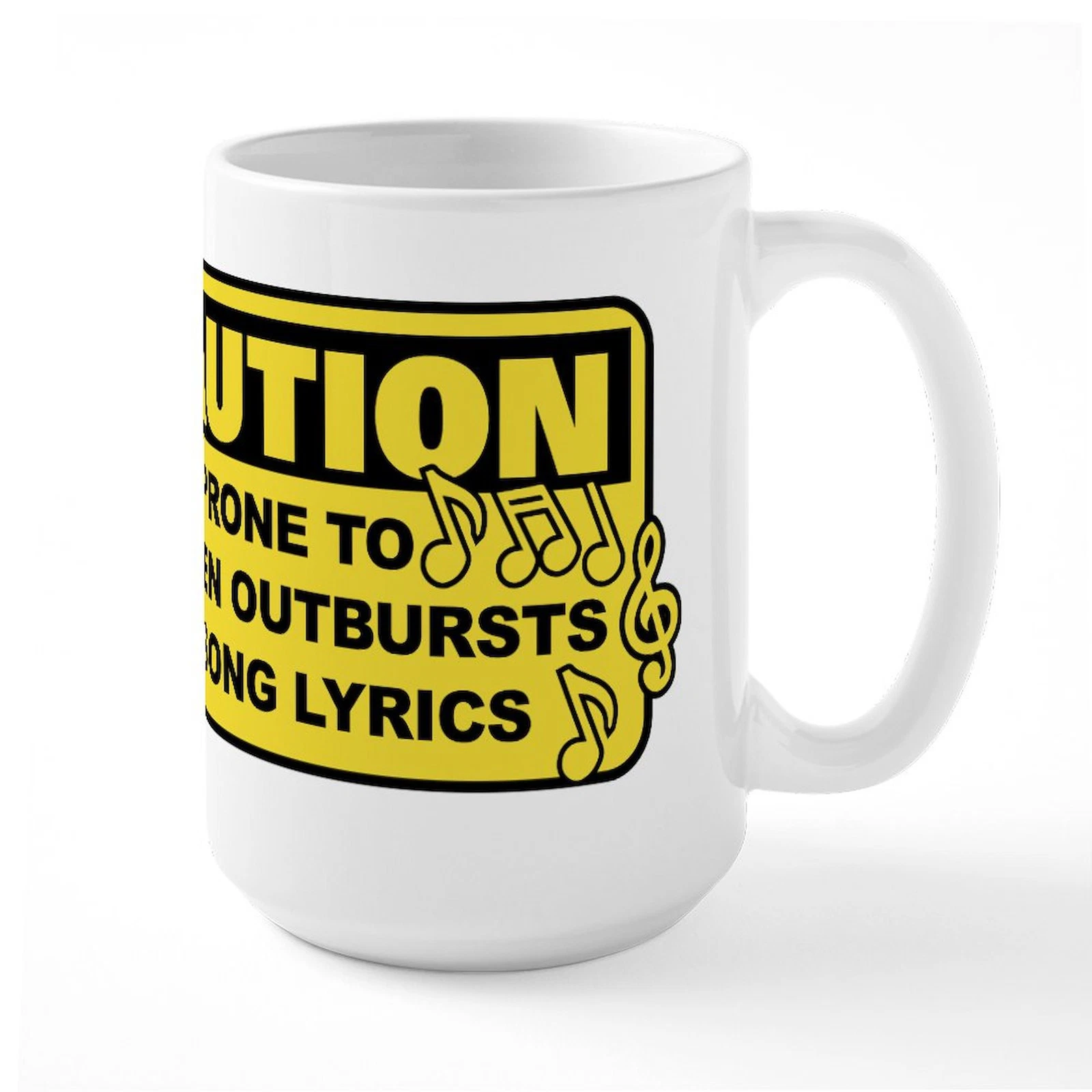 Caution Prone To Sudden Oversized 15oz Ceramic Mug  