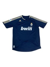 Real Madrid Away Shirt 2007 2008 No.17 Ruud Van Nistelrooy Jersey Away Size L