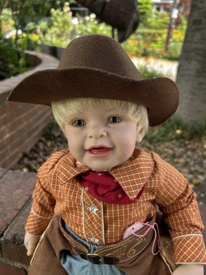 Adora Inc Adorable Boy Doll Blue Eyes Blonde Hair 18 Inches Cowboy With Tag