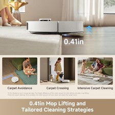 DREAME L40 Ultra Gen 2 White Robot Vacuum 25kPa Suction Voice & App Control｜New 9