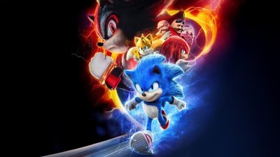 Sonic The Hedgehog 3 Movie Shadow Game Bedroom Wall Art Framed Canvas Picture