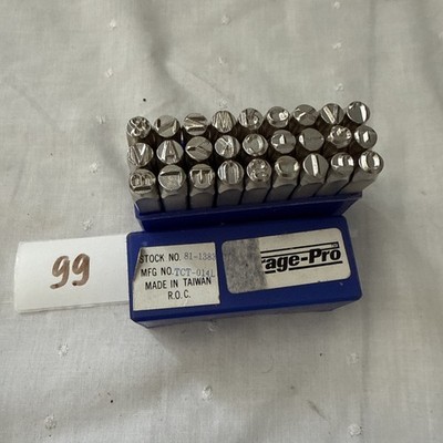 Garage-Pro Steel Letter Punch Set Made in Taiwan Stock 81-1383