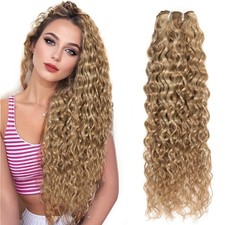 FASHION LINE Brazilian P27/613 Water Wave Blonde Human Hair Weft 1PC 100g Piano