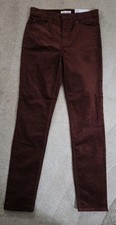 Loft Burgundy High Rise The Skinny Corduroy Pants Size 27/4