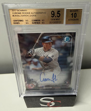 Aaron Judge 2017 Bowman Chrome RC Auto #CRA-AJ Yankees BGS 9.5 GEM MINT
