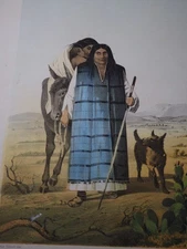 Antique Chromolithographs from Emory's Report "Diegenos", 1857-59