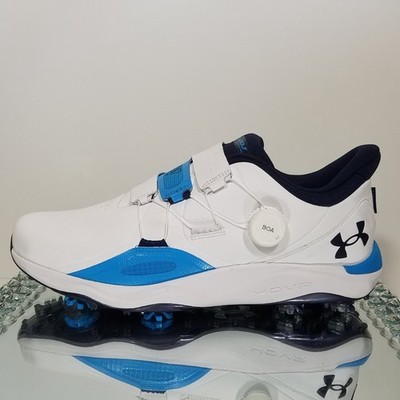 Under Armour Drive Pro BOA Golf Spikes ''White Blue'' 3027088-100 Men's Size 11.5