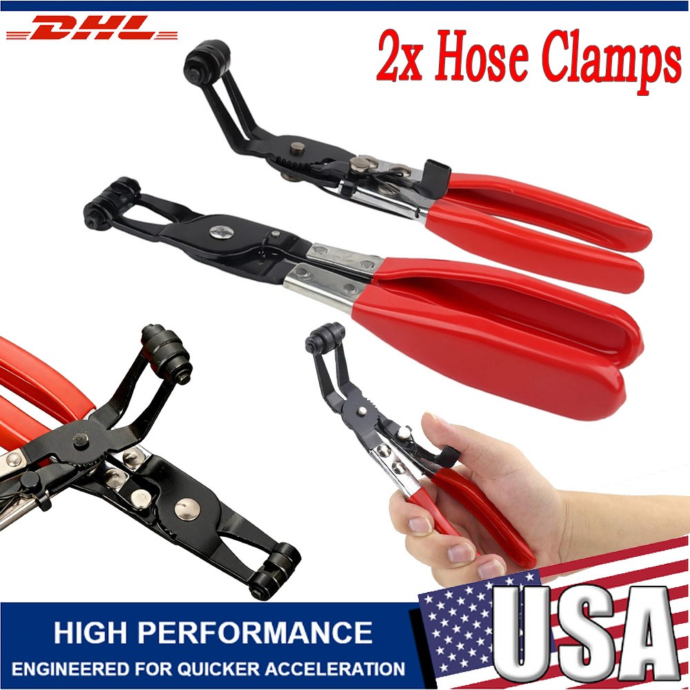 2X Hose Clamp Pliers Car Water Pipe Fuel Coolant Spring Bundle Removal Tool