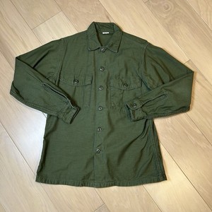 Vintage US Army 1970 Shirt Man’s Cotton Sateen OG 107 Size 15-1/2 X 33