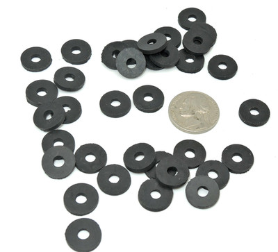 3/16'' ID x 1/2'' OD x 1/16'' Black Rubber Flat Washers Seals Spacers Automotive
