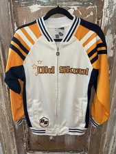Old Skool Urban Wear Warm Up Jacket Zip Up Size Small
