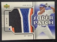2004 Upper Deck Jose Reyes Super Sick Patch Name #SPA-JR Game Used Mets 🔥 🔥 