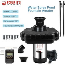 Pond Fountain Aerator 750W -Pond Fountain -1HP 15000 GPH Floating Aerator Pump