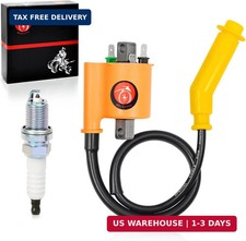 Ignition Coil & Spark Plug and Cap For Honda 420 ATV Rancher 420 TRX420 PFA/FPM/