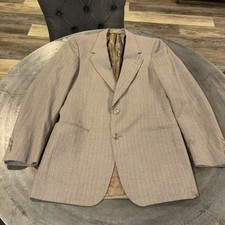 Vintage 70s Christian Dior Paris Striped Sport Coat, Size 40, Union Made, READ