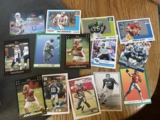 Topps Fleer NFL All American Card Lot Tom Brady Barry Sanders Elway Manning