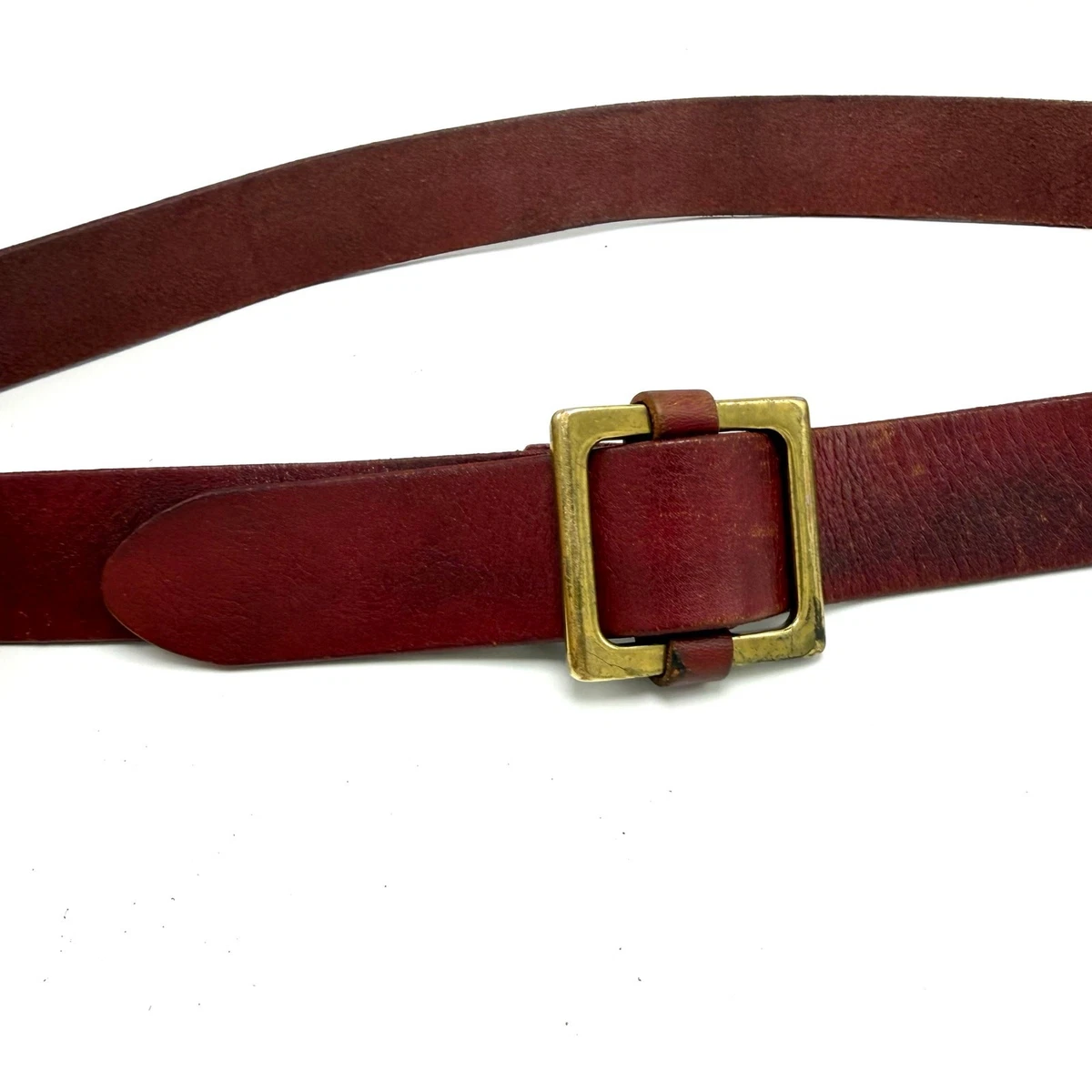 GAP Genuine Leather Belt Medium Tan Cognac Engraved Buckle Made in USA Vintage il_fullxfull.1159871267_jkpa.jpg main image 3