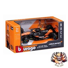NEW BURAGO 1/43 Scale McLaren F1 Team MCL38 2024 No.4 L. Norris Window Box