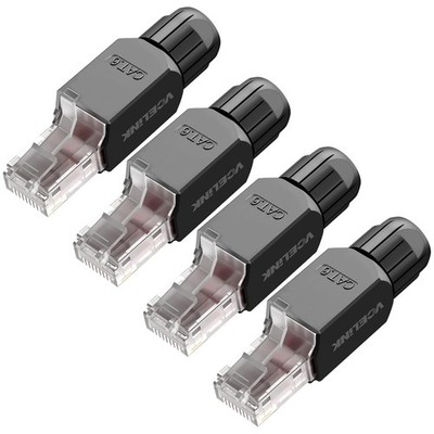 VCELINK RJ45 Stecker Werkzeuglos Cat6 Cat6A Lan Stecker Werkzeugfreie