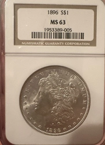 1896 Morgan dollar MS63 NGC