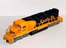 MEHANO HO LOCOMOTIVE MOTRICE DIESEL, SANTA FE 5707 TYPE SD 40, TRAIN FERROVIAIRE