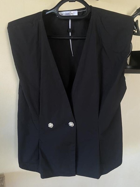 Women Moschino Couture Vest Black 38 / M / 46