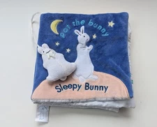 Pat The Bunny "Sleepy Bunny" Cloth Soft Plush Baby Book Interactive Quiet 