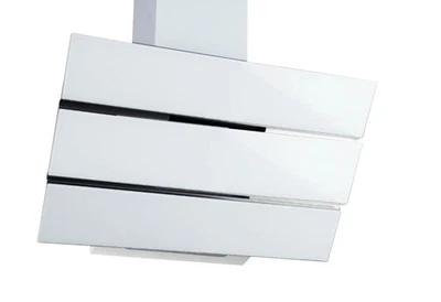 GERATEK Dunstabzugshaube Kopffreihaube DH 612W 60cm weiß LED Glas incl. 2 Kohlefilter!