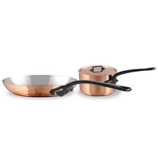 Mauviel MHeritage M150 CI Copper DeLuxe 3Piece Cookware SetCast Iron Han G1N