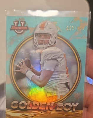 2021-22 Bowman University - Golden Boy Harrison Bailey #GB-6 Aqua Foil /150 (RC)