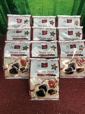 10 X 300g (3000g) LEBKUCHEN HEARTS FILLED WITH APRICOT FILLING  & DARK CHOCOLATE