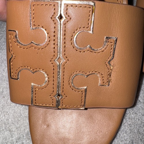 Tory Burch Pantoletten Sandalen Braun Größe 8,5 Top Zustand - Bild 5 von 5
