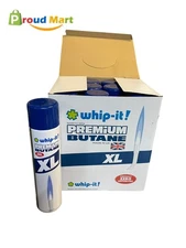 Lot of 12 Whip It  Premium Butane XL 540ml For Lighters