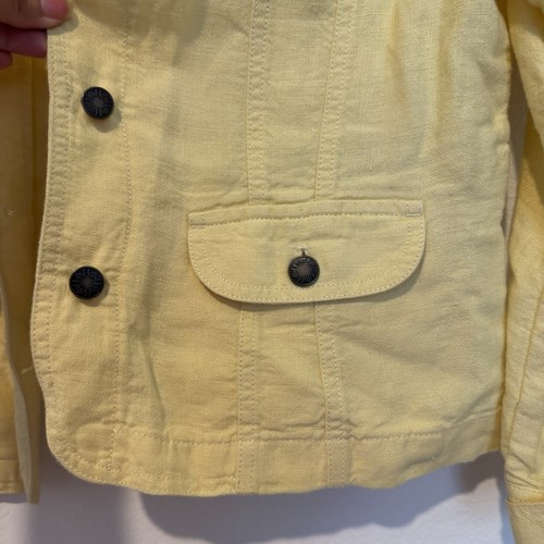 J. Jill Linen Yellow Lightweight Long Sleeve Jacket Size S - Picture 2 of 8